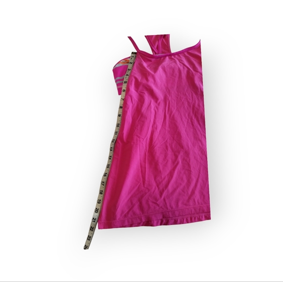 Lululemon Amped Up Tank Top Raspberry Glo Light Groovy Multi Stripe - Picture 8 of 10